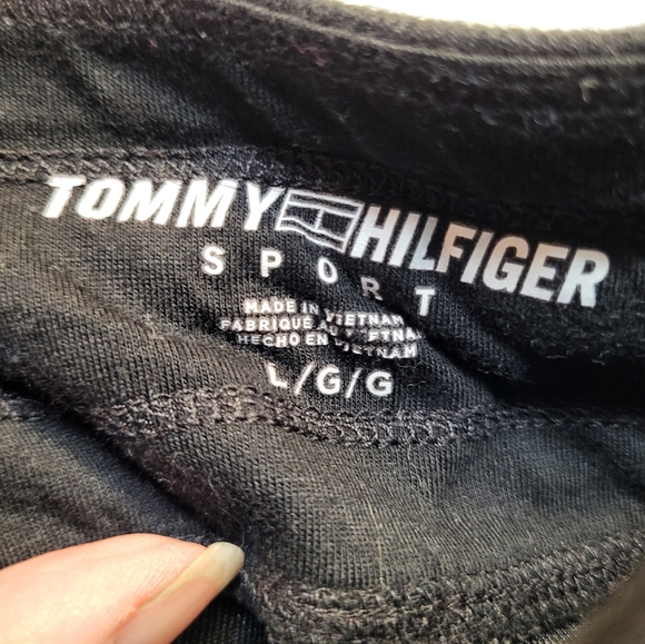 Tommy Hilfiger Black and Red Soft Jogger Sweatpants - Size L - Picture 5 of 5
